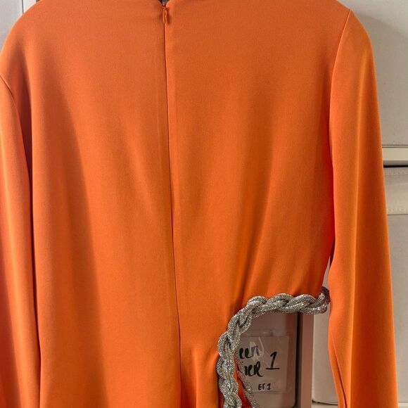 Stella McCartney Crystal Rope Cutout Long Sleeve Cady Minidress 10 NWT $2,500 - Picture 7 of 9